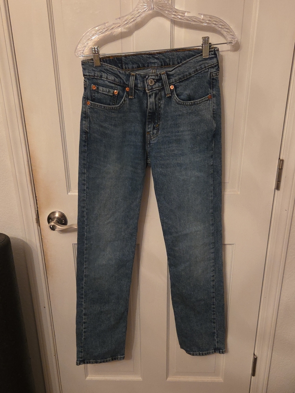 Levi's Straight-Leg Jeans in Blue Wash